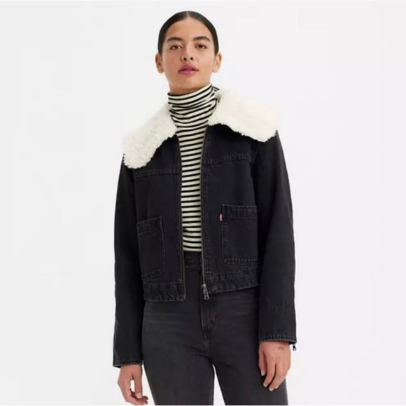 Levi’s Faux Sherpa Collar Denim Jacket